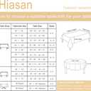 Hiasan 60 X 60 Inch Square Textured Tablecloth - Waterproof Spillproof Antiwrinkle Jacquard Table Cloth for Kitchen and Dining Dinner, Outdoor Picnic, Holiday and Parties, Beige