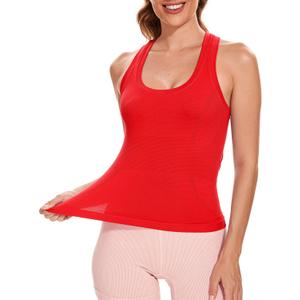 MathCat Workout Tank Tops for Women Sleeveless Gym Tops Seamless Racerback Athletic Yoga Shirts (XS-L) (Red, S)