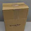 Faux Leather Decorative Storage Boxes Set of 2, Gold