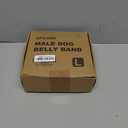 XPCARE Washable Male Dog Belly Band(5 Pack) - Reusable Male Dog Belly Wrap, Dog Diapers Male (Large)