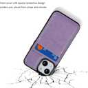 KIHUWEY Compatible with iPhone 13 Mini Case Wallet with Credit Card Holder, Premium Leather Magnetic Clasp Kickstand Heavy Duty Protective Cover for iPhone 13 Mini 5.4 Inch(Purple)
