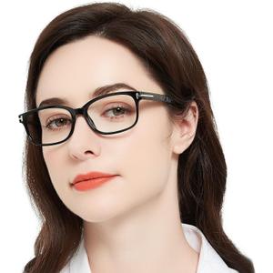 MARE AZZURO Lightweight Reading Glasses Women Retro Rectangle Readers 1.0 1.25 1.5 1.75 2.0 2.25 2.5 2.75 3.0 3.5 4.0 5.0 6.0 (Black)