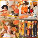 3 x DIYASY 12 Pcs Pumpkin Craft for Kids, Make Your Own Foam Stickers Halloween Craft Kits Arts and Crafts DIY Kid Friendly Fall Decorations Games Party Activities Supplies Age 4-8 8-12