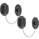 2 Pack Refrigerator Lock - Heavy Duty Combination Fridge Lock, Child Proof Cabinet Locks(Black)