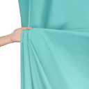 Turquoise Backdrop Curtains 10ftx8ft Mermaid Polyester Photo Drapes, 2 Panels 5ft X 8ft