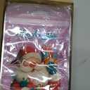 Honeydak 100 Pcs Christmas Sealing Treat Bags, 8.9 x 6.1 Inch Merry Christmas Sealed Pouch with Handles Resealable Santa Snowman Plastic Bags for Xmas Holiday Party Candy Gift Wrapping Supplies Decor