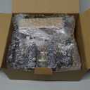 2 Pack Matte Black Door Handles, Passage Door Levers for Hallway & Closet, Interior Keyless Door Knobs Heavy Duty Square Non-Locking Handlesets(2.0lb), Reversible for Left & Right Sided Doors