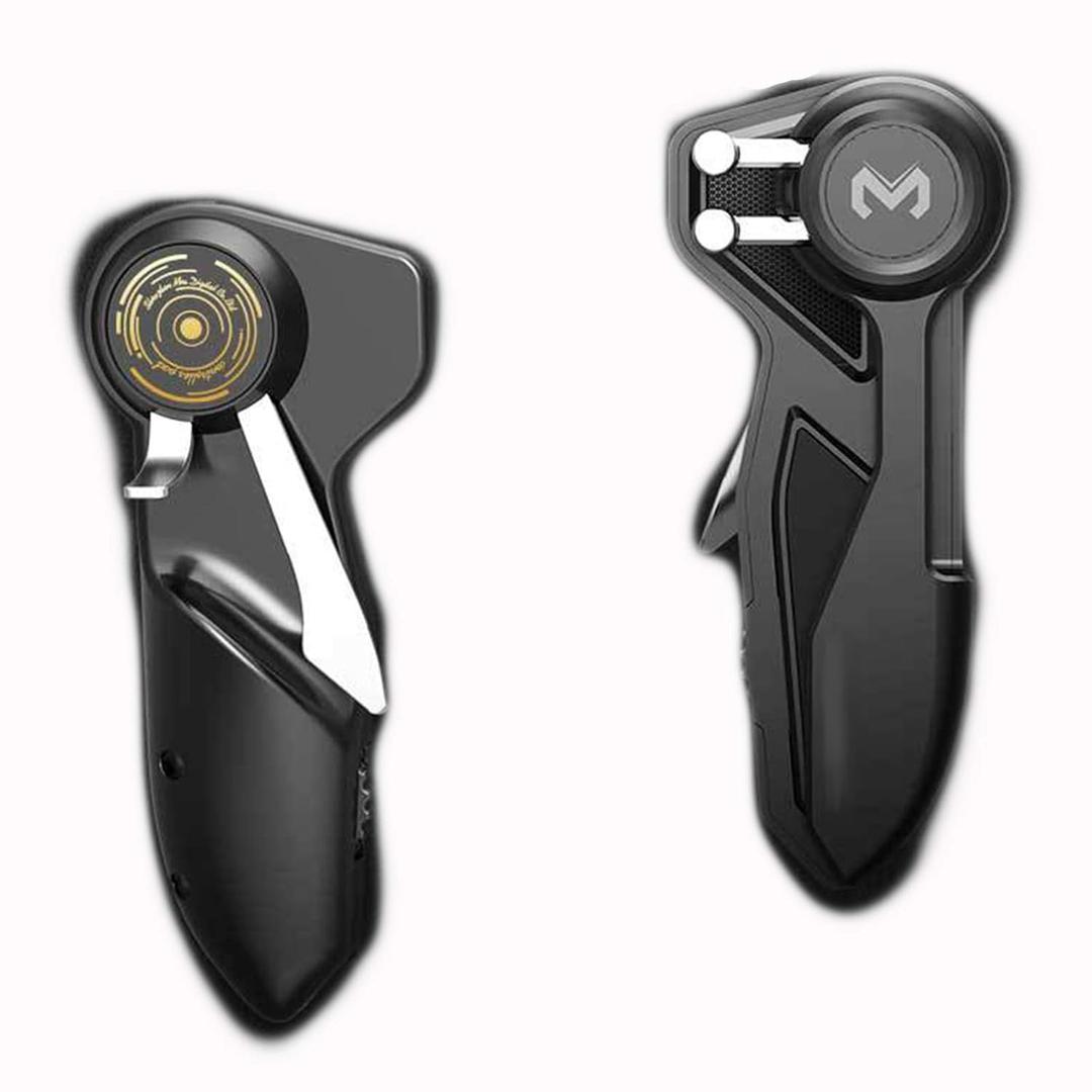 HUAYUWA Tablet Game Joystick Trigger Handle 6 Finger L1R1 Shooter Fire Aim Button Controller Fits for iPad Android Tablet PUBG Game Accessories