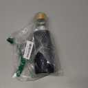 veegoal 18 Oz Borosilicate Glass Water Bottles with Bamboo Lid, BPA-FREE, Non-Slip Silicone Sleeve, and Stainless Steel Leak Proof Lid - Reusable Glass Bottle for Men and Women (Black)