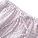 STMAHER 2 Pack Women's Cotton Pajama Bottoms Lightweight Sleep & Lounge Pants Plaid Sleepwear Long Pj Pants. M Size