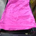 Floerns Women's Cut Out Back Strapless Satin Tube Bodycon Mini Dress, Pink Large