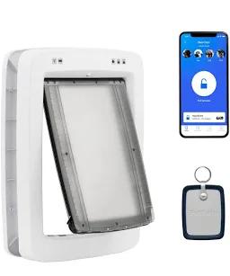 PetSafe SmartDoor™ App-Controlled Pet Door (Large), Made for Multiple Pets, Selective Entry and Exit, Control Through Your Phone, Smart Dog Door, Wi-Fi Enabled (White - Large)
