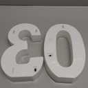 Led Light Up Numbers, 30th Birthday Decorations, Marquee Numbers Lights, Battery Powered Light Up Sign for 30 Decor Party (White)