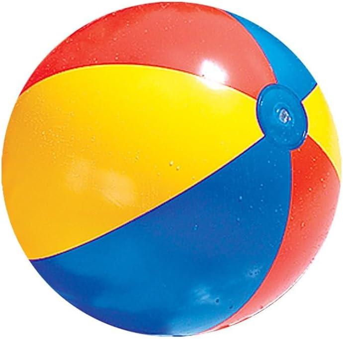 SWIMLINE Inflatable Beach Ball  Playful Pool & Beach Accessory for Parties, BBQs, and Backyard Fun, Colorful Design, Classic Printed, Small 16"