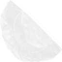 Round Elastic Tablecloth with Flannel Backing Transparent Fitted Cover for Home Parties and Events Reusable and Easy to Clean Table Protector