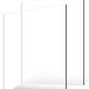 VEVOR Plexiglass Acrylic Sheet, 2-Pack Plastic Sheets, 24 x 36 Inch 1/4 Inch Thick Clear Plastic Cast Transparent Glass for Crafting Projects, Replacement Picture Frame Glass, DIY Display, Easy to Cut