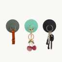 SIAMESE Colorful Adhesive Hooks, 4 Pcs Decorative Wall Hooks, Damage Free Cute Sticky Hook for Home, Office, Bathroom, Decorative Hook for Shower, Keys, Hats, Bags (Elegant Almond)