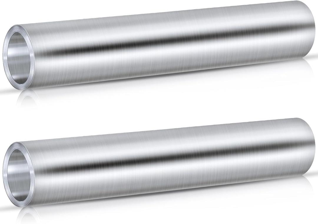 Therwen 2 Roll Aluminum Flashing Roll Roof Flashing for Sealing Windows Doors Siding Roofing Stains Moss and Mildew Prevention (20"x 10')