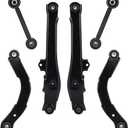 Rear Upper Lateral & Lower Rearward Control Arms Suspension Kit Fit for Dodge Caliber 07-12 for Jeep Compass Patriot 07-17- 6pcs
