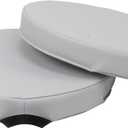 Kids 15 inch Round Floor Cushions with Handles 2-Piece Set; Modern Flexible Seating, 2 inch Thick Soft Foam Pads Ideal for Reading Corners, Children's Playrooms, Family and Media Rooms - Sterling, 15x15x2 inches