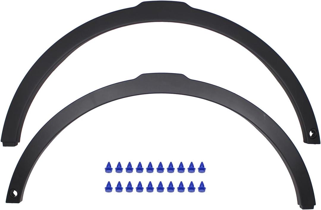 MOTOKU Front Driver and Passenger Side Wheel Molding Fender Flare with Radar Hole for Land Rover Range Rover Evoque 2012-2019