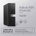 Dell OptiPlex 7040 SFF Desktop Computer PC Intel Quad Core i7-6700 3.20GHz AX200 Built-in WiFi 6 Bluetooth 32GB DDR4 512GB NVMe M.2 SSD 2TB HDD HDMI Wireless Keyboard & Mouse, Windows 11 Pro 