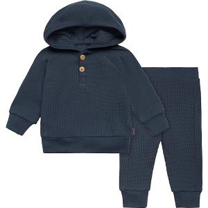 Modern Moments by Gerber Baby Girls' Mini-Waffle 2-piece Hoodie and Pant Set Size 3-6 M