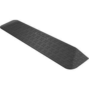 Ruedamann 1" Rise Rubber Threshold Ramp, 42.9" Wide Wheelchair Ramp, 2200 Lbs Capacity, Entry Ramp with Non-Slip Surface, for Wheelchairs, Scooter, Power Chairs, Driveways, Curb Standard Anti-Slip Black