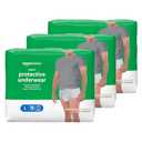 Amazon Basics Incontinence Underwear for Men, Maximum Absorbency, Large, 54 Count (3 Packs of 18)