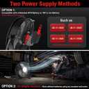 12" Battery Operated Floor Fan with Light Compatible with Milwaukee M18 18V Battery, Portable Fan with AC Adapter and USB Output, Metal High Velocity, Stepless Speed Cordless Fan for Jobsite Camping