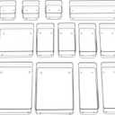 SMARTAKE 13-Piece Drawer Organizer with Non-Slip Silicone Pads, 5-Size Desk Drawer Organizer Trays Storage Tray for Makeup, Jewelries, Utensils in Bedroom Dresser, Office and Kitchen (Clear)