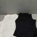 WAYMAKER Mock Neck Bodysuits for Women Sleeveless Basic Tank Top Body Suit Shirts, S