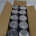 novelinks 16 Ounce Clear Plastic Jars Containers With Screw On Lids - Refillable Round Empty Plastic Slime Storage Containers for Kitchen & Household Storage - BPA Free (20 Pack) (20 Pack 16 Ounce, Silver)