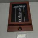 VioraWhite Dart Scoreboard for Cricket and 01 Darts Games Darts Holder Wall Mount Wood Dartboard Accessories (Walnut Wood Trim)
