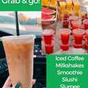 20 oz Clear Plastic Cups with Lids and Straws, Disposable Coffee Cups 25 Sets