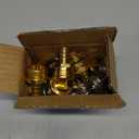 5 Set Garden Hose Repair Connector Kit with Clamps, Fit for 1/2" Garden Hose Fitting,1/2" Barb x 3/4" GHT Garden Hose Adapter/Fittings, Water Hose Repair Kit