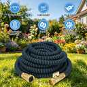 25 ft Expandable Garden Hose - Superior Strength 3750D - 3 -Layer Latex Core Garden HoseS - Expanding Water hoses - Extra Strong Brass Connectors/Storage Bag