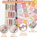 Bible Journaling Kit, Include 6 Bible Highlighters and 6 Pens No Bleed, 90 Laminated Bible Tabs, Magnetic Bookmarks, Sticky Notes, Study Supplies Essentials Set for Women & Men