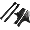 Beautost Fit for Subaru New Crosstrek/Impreza 2024 2025 2026 Inside Door Sill Scuff Plate Guard Cover Trim Stainless Steel (Black)