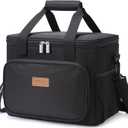 Lifewit Large Lunch Bag Insulated Lunch Box Soft Cooler Cooling Tote for Adult Men Women, Black 24-Can (15L)