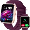 Gydom Smart Watches for Women Android & iPhone, 1.8'' Alexa Built-in Smartwatch with Bluetooth Calls, Heart Rate/Sleep/SpO2 Monitor, IP68 Waterproof Fitness Tracker with 110+ Sports Modes, Purple