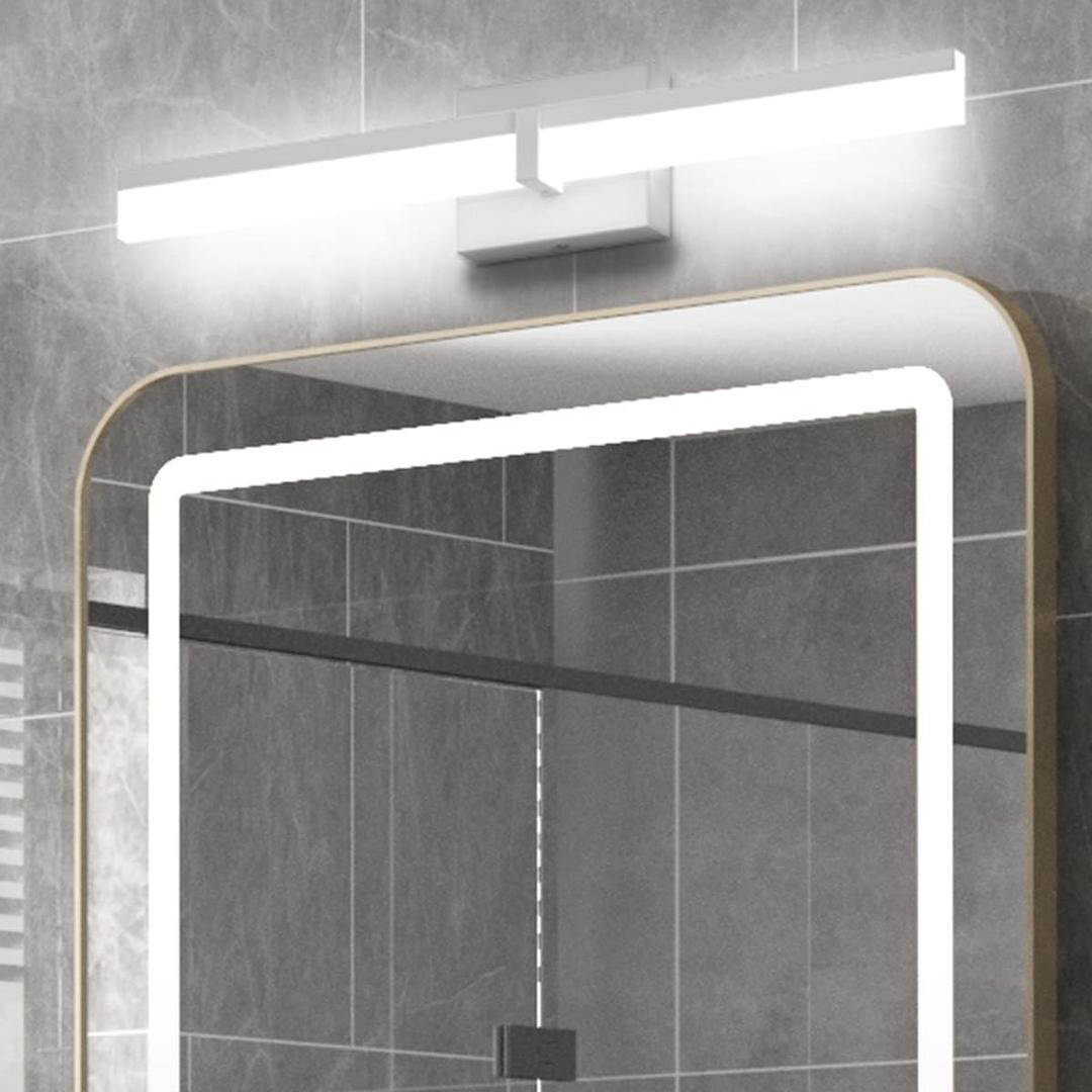 Tipace LED Bathroom Vanity Lighting Fixtures 24 inch Modern Silver Vanity Lighting Over Mirror Bathroom Wall Light (White Light 6000K), 23.6 inch
