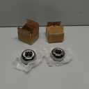 Silver Modern Doughnut Shaped Candlestick Holder, Small Decorative Taper Candle Holder for Bathtub Bedroom Livingroom2 Pack