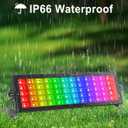 RGB Stage Light Bar, 120W 180LEDs RGBCW Smart Stage Wash Light Bar with Remote and APP Control, IP66 Waterproof RGB Color Changing DJ Light Bar for Garden Party Events Festivals Stage Lighting