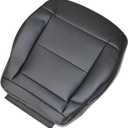 FZJDSD Black Driver Side Bottom Perforated Microfiber Leather Seat Cover Compatible with Mercedes Benz E350 E550 2010 2011 2012 2013 2014