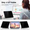 Magnetic Privacy Screen Protector Compatible With iPad Air 5th 4th Generation 10.9 Inch & iPad Pro 11(2018/2020/2021/2022), Removable Anti Blue Light Glare Spy Private Filter Black Security Screen Cover