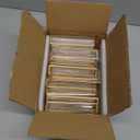 EHWINE 12 Pack Acrylic Sign Holder 5 x 7, Double Sided Gold Picture Frame Stand up Table Top Sign Holders, Clear Display Stand Menu Flyer Holder for Wedding Party (Provide Non-slip Mats)