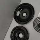GE Drip Pans and Stove Burner Element Unit Set, Perfectly Fit WB30M1 & WB30M2 -Replacement for GE Hotpoint Kenmore Stove TopBlack