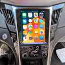 Android 13 Car Stereo Radio for Sonata 2010-2015 with Wireless CarPlay/Android Auto, 2+32G, Support DSP Navi/Bluetooth/WiFi/FM/MIC, 9.7 Inches Stereo with AHD Backup Camera and MIC