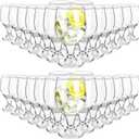 Patelai Set of 30 Water Goblet, 13.5 oz Clear Drinking Glasses Bulk Dishwasher Safe, Stemmed Water Glass for Juice Wine Beer Tea Sangria Cold Beverages, Reusable Glassware for Home Party Restaurant
